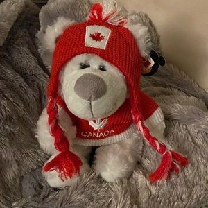 Canada snow plush souvenir bear